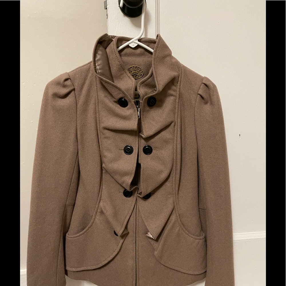 Beautiful ruffle coat from Anthro